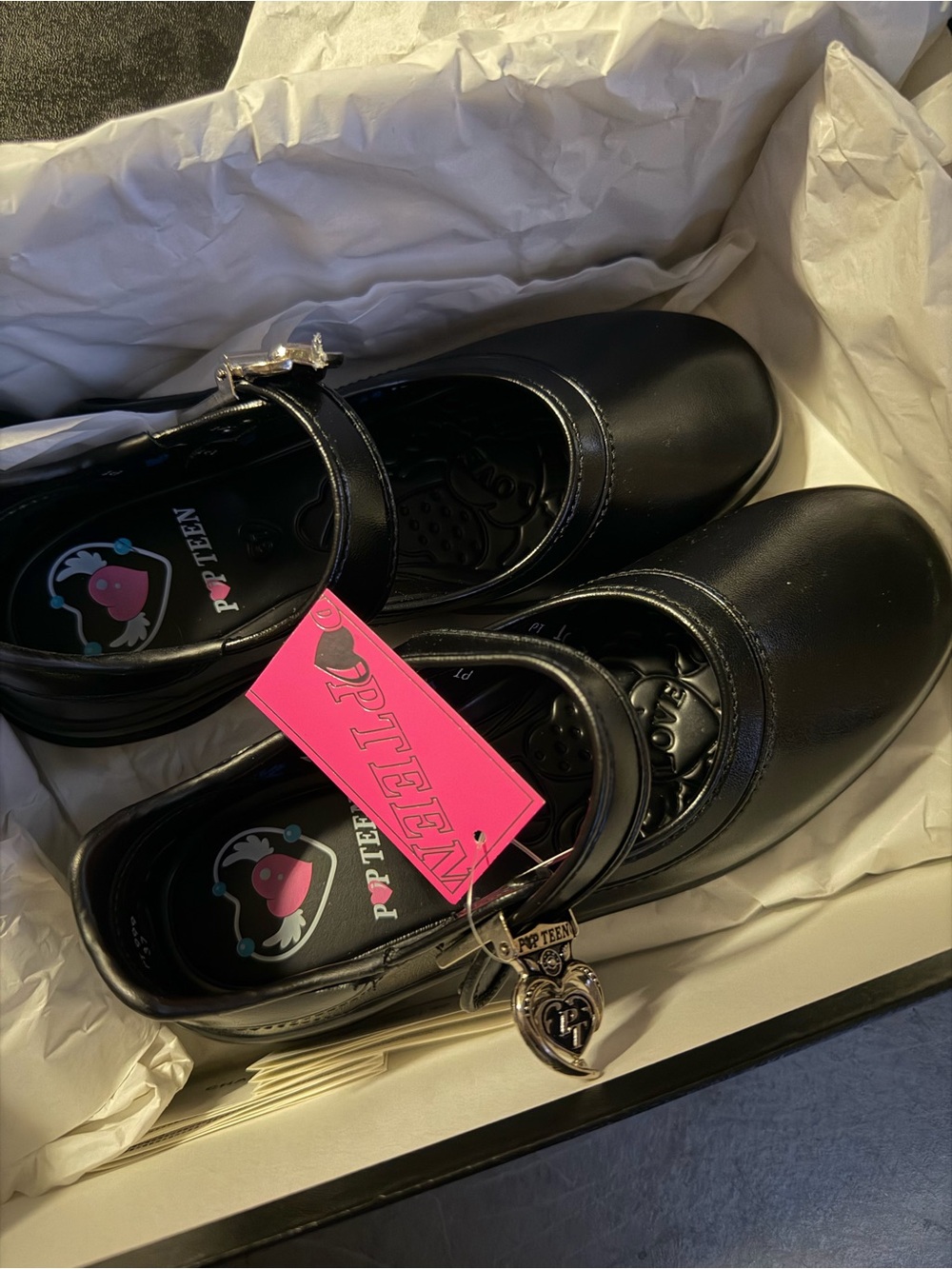 Girls' Thailand Black Mary Jane School Shoes